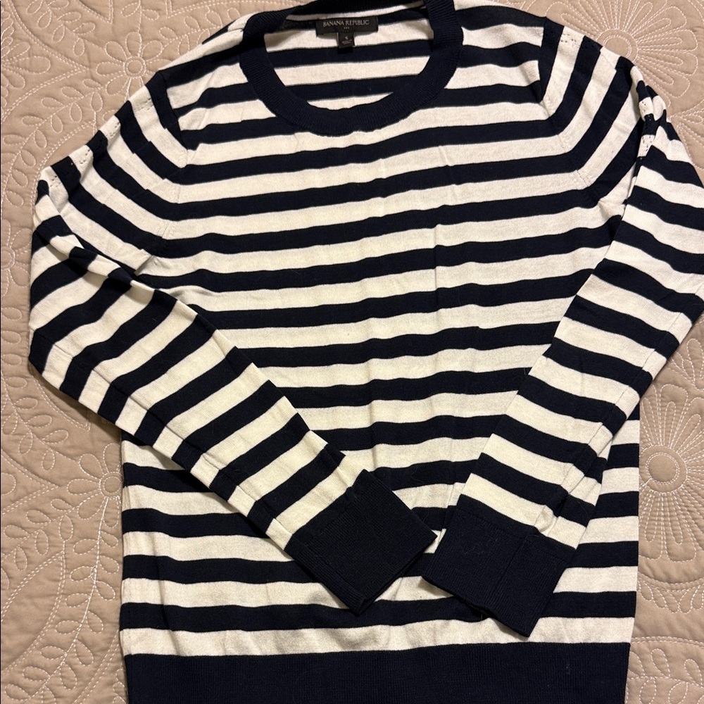 Banana republic Classic Striped Crewneck Sweater